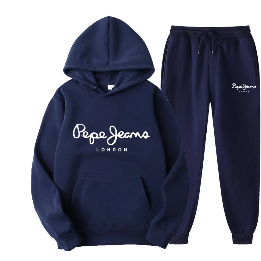 Street Fashion Art - Men Women Printed Hoodie Tracksuit Two