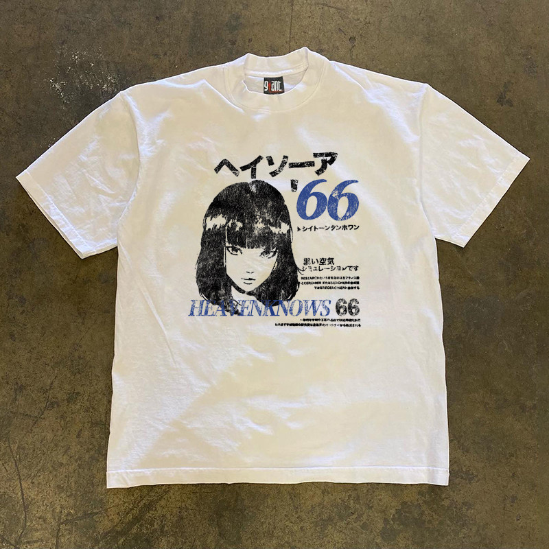 Street Fashion Shibuya - Comic Shibuya Girl Printed High Street