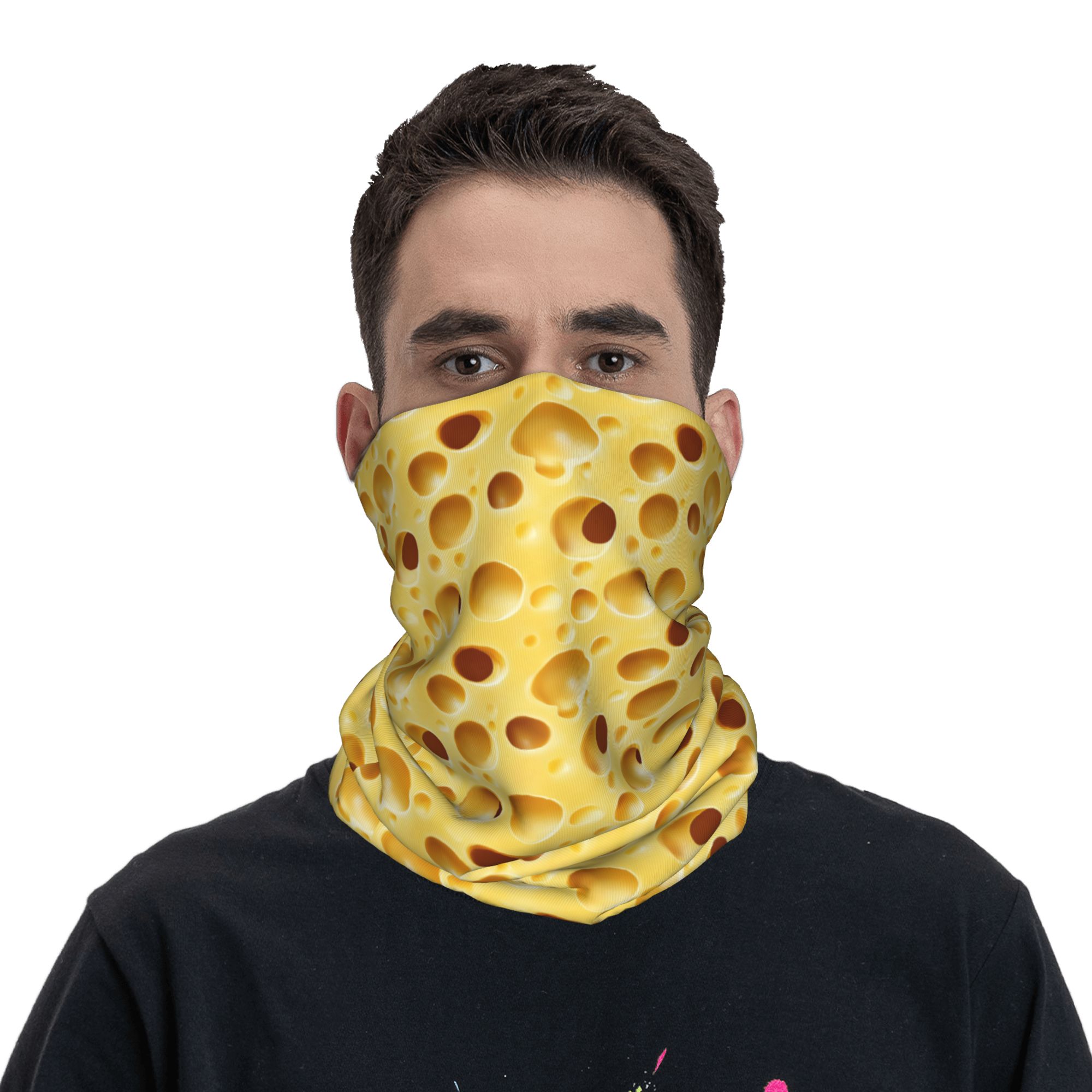 Cheese Bandana Neck Gaiter Pri - Balaclava Face Mask 评论和价格