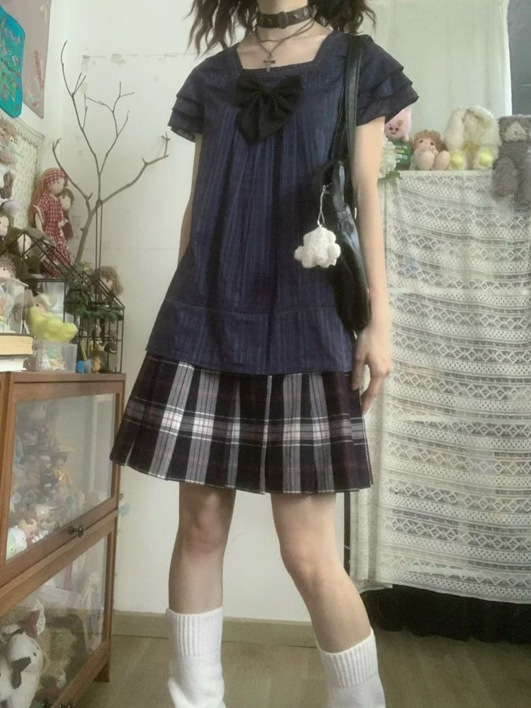 Vintage Japanese Style Two Pie - Street Fashion Harajuku 评论和价格