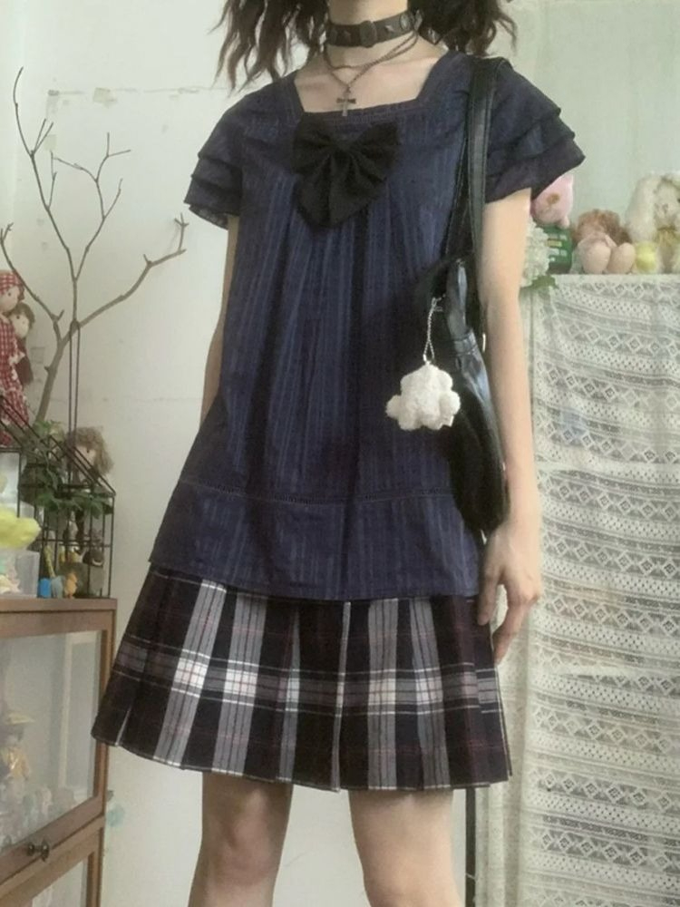 Vintage Japanese Style Two Pie - Street Fashion Harajuku 评论和价格