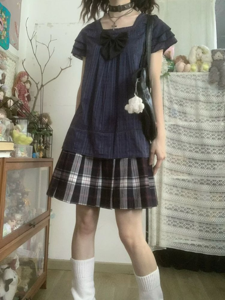 Vintage Japanese Style Two Pie - Street Fashion Harajuku 评论和价格