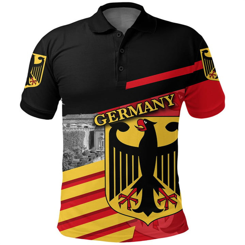 German Coat Of Arms Polo Shirt - Street Fashion Germany 评论和价格