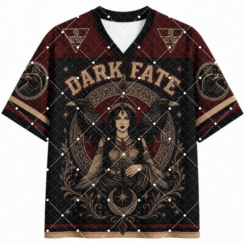 Dark Fate Witch Raven Print V‑ - Street Fashion Art 评论和价格
