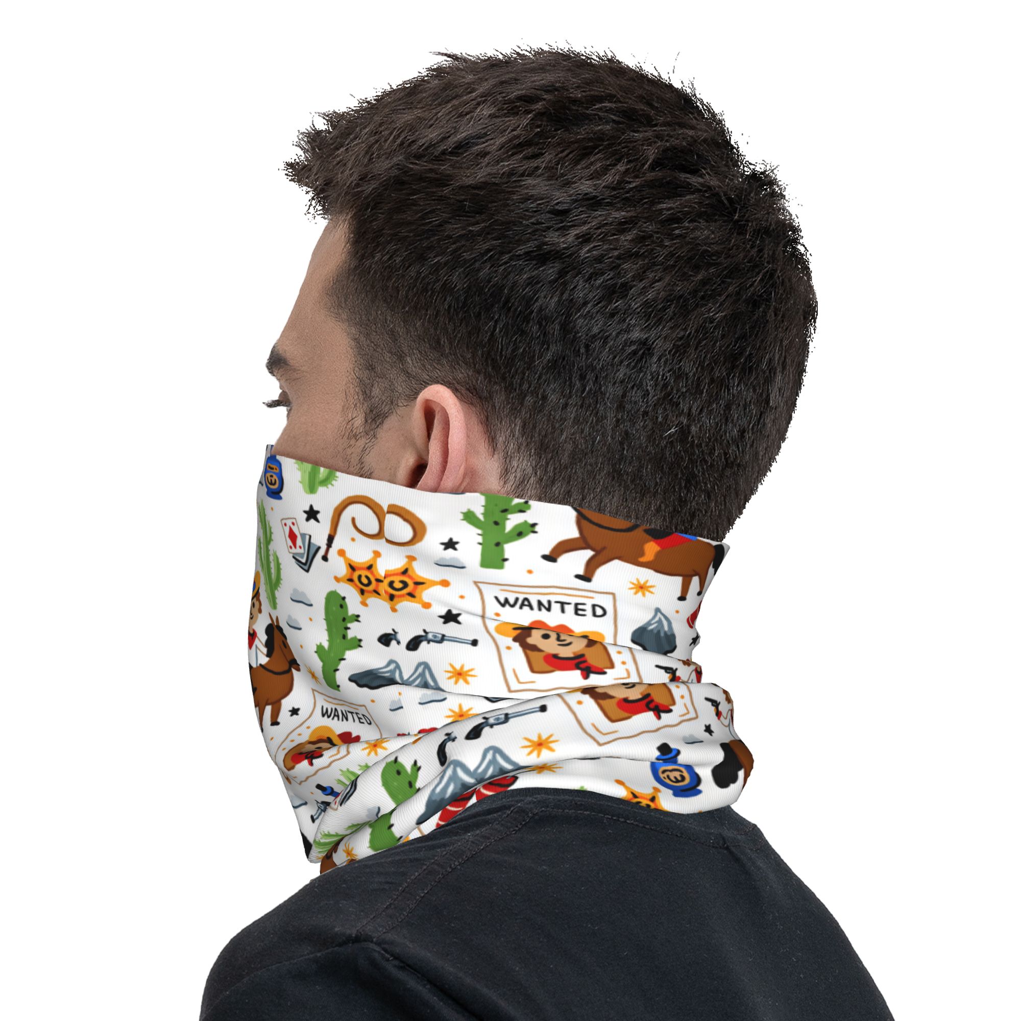 Cartoon Kids Western Cowboy Ba - Balaclava Face Mask 评论和价格