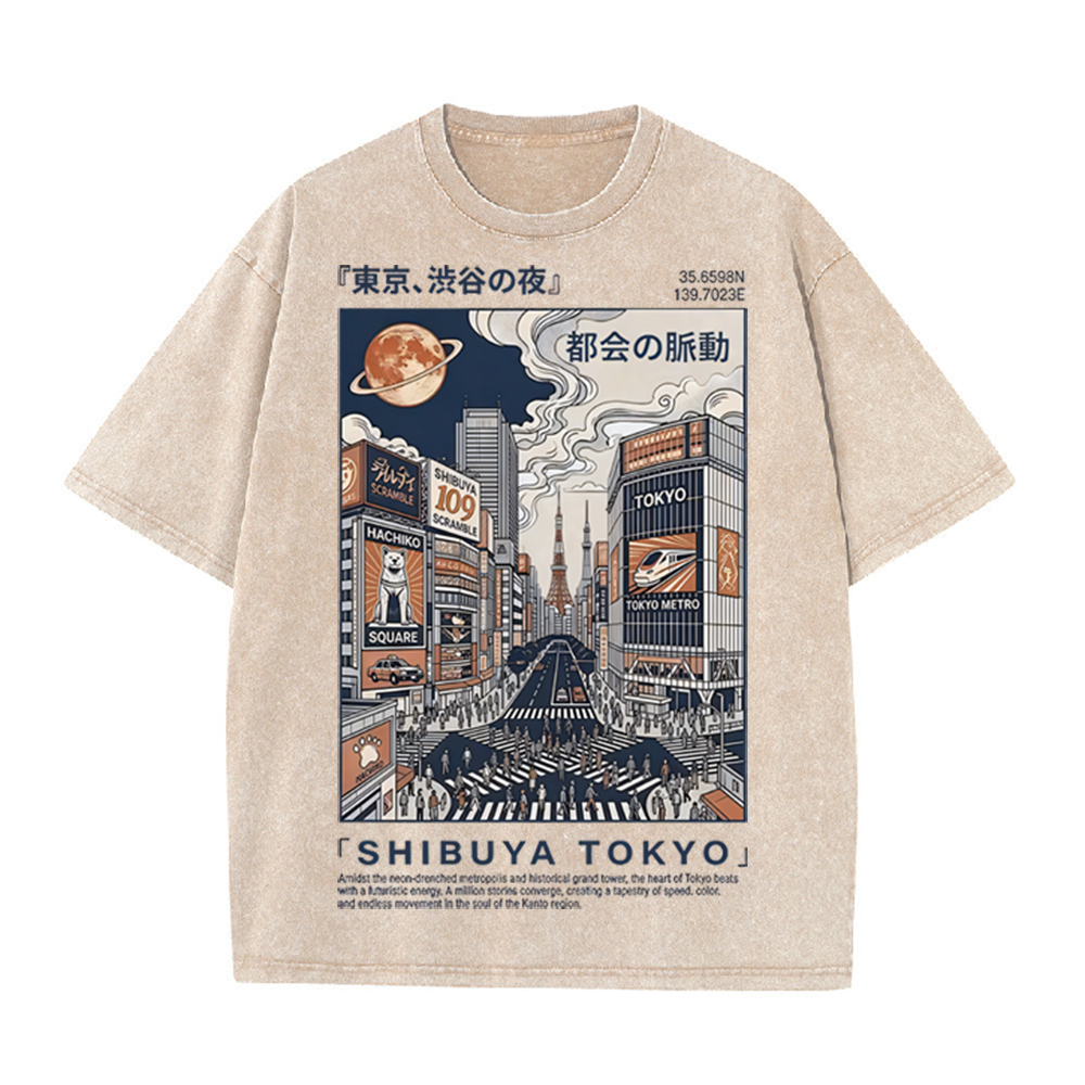2026 Vintage Washed Beige Toky - Street Fashion Shibuya 评论和价格