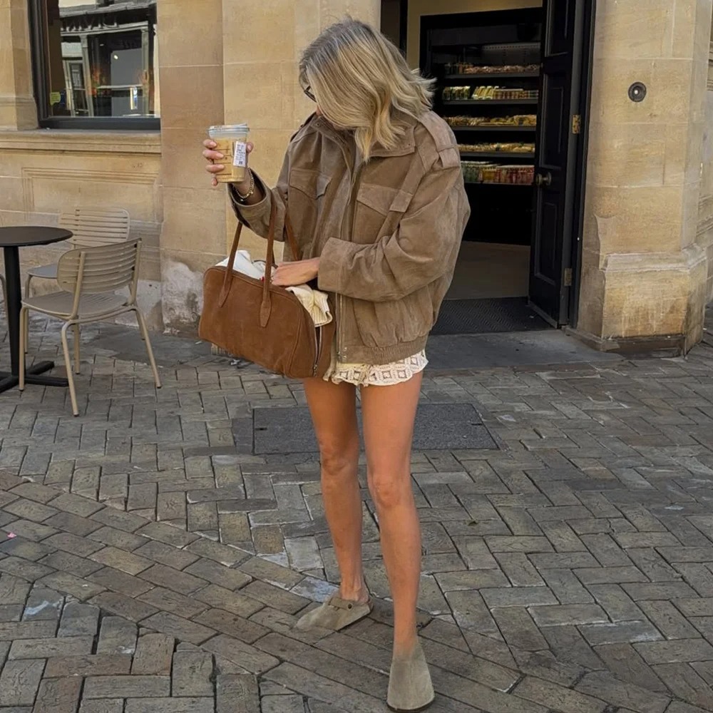KONDALA Women Suede Jacket 202 - Street Fashion Fall 2025 评论和价格