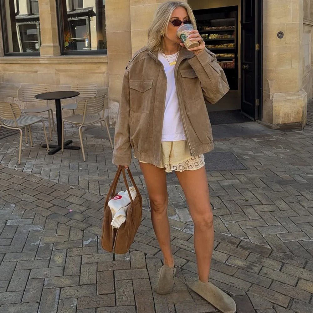 KONDALA Women Suede Jacket 202 - Street Fashion Fall 2025 评论和价格