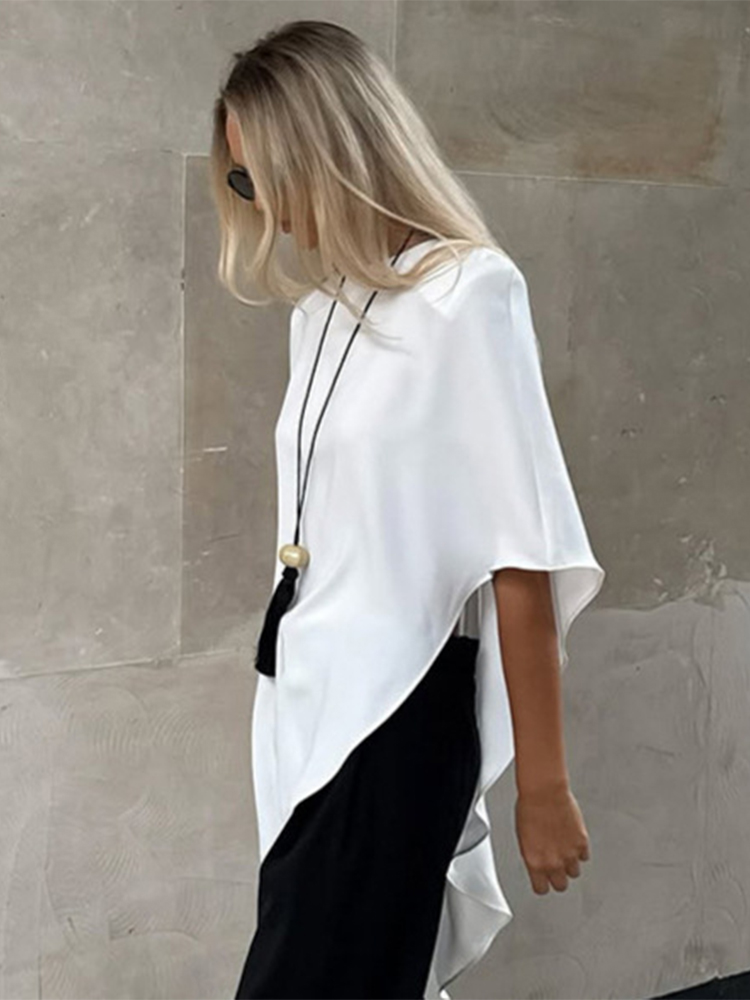 Trendix White Asymmetric Pullo - Street Fashion Fall 2025 评论和价格
