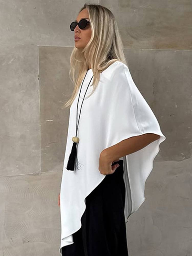 Trendix White Asymmetric Pullo - Street Fashion Fall 2025 评论和价格