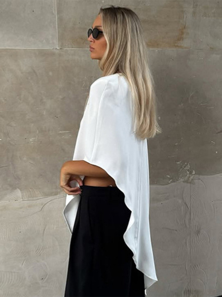 Trendix White Asymmetric Pullo - Street Fashion Fall 2025 评论和价格