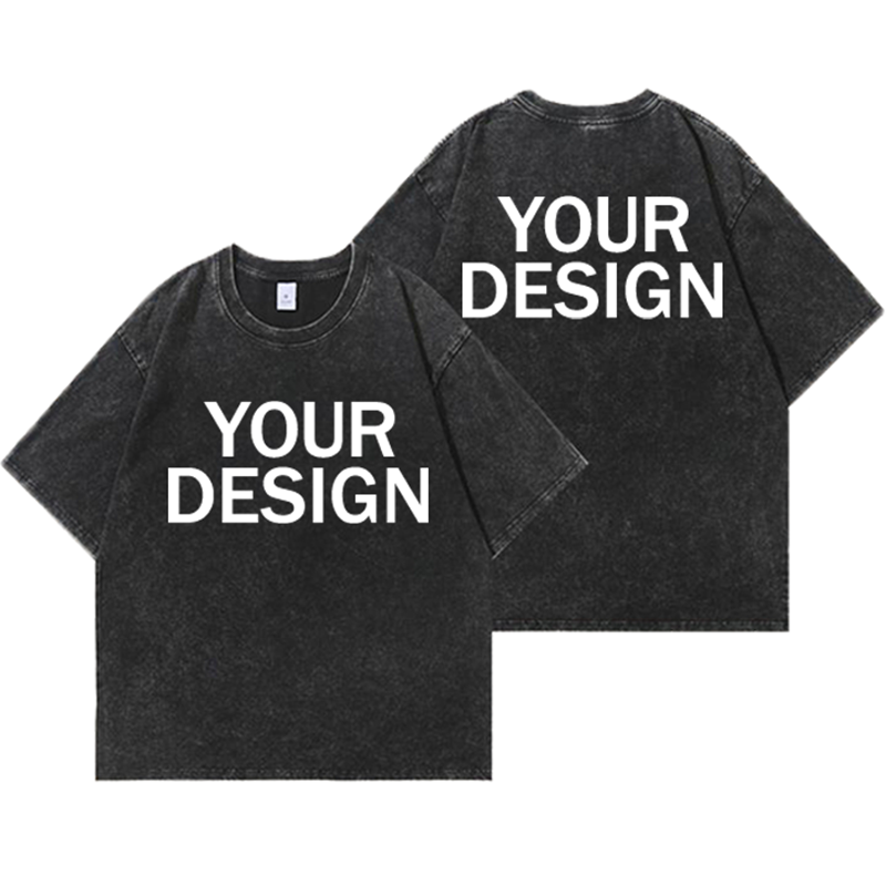 Unisex Cotton Wash T-Shirt Vin - Street Fashion Mood 评论和价格