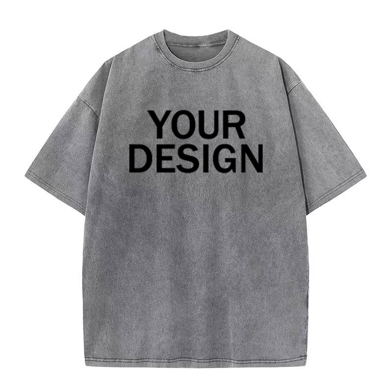 Unisex Cotton Wash T-Shirt Vin - Street Fashion Mood 评论和价格