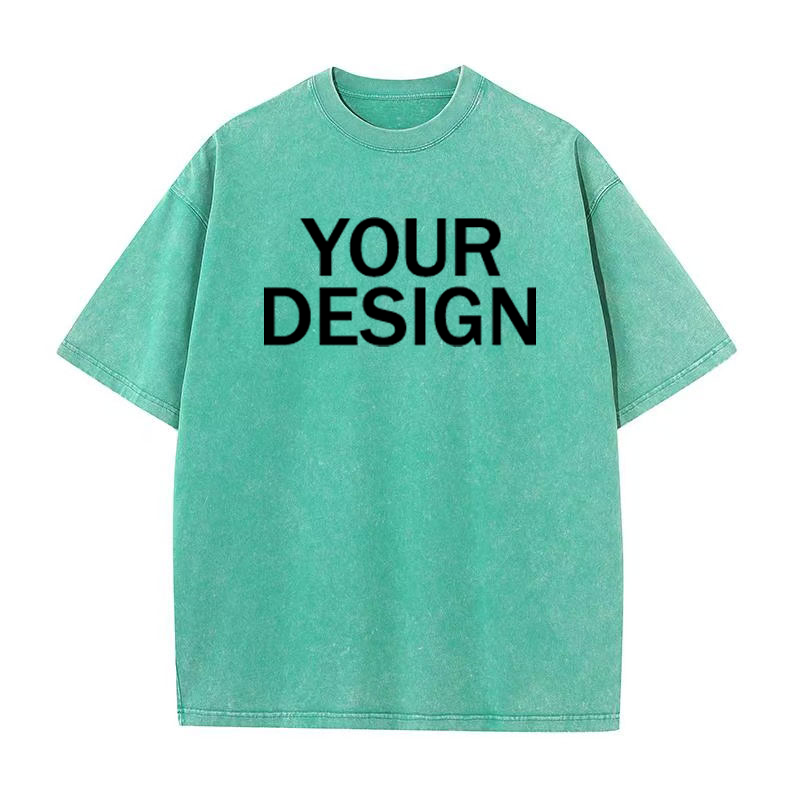 Unisex Cotton Wash T-Shirt Vin - Street Fashion Mood 评论和价格